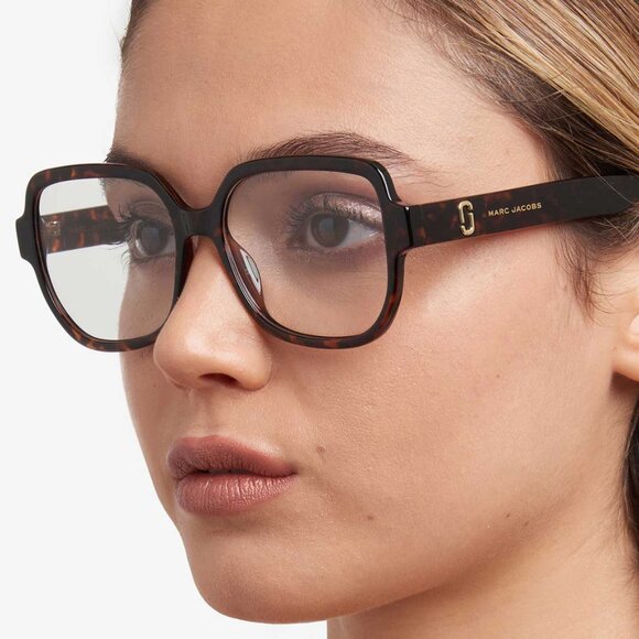 🕶️ New Marc Jacobs MARC 725 0AIO 00 Eyeglasses - Transparent/Havana Frame 55mm - Picture 2 of 10